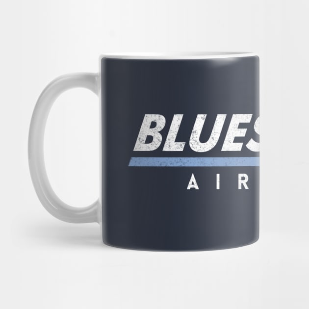 Bluestar Airlines - modern vintage logo by BodinStreet